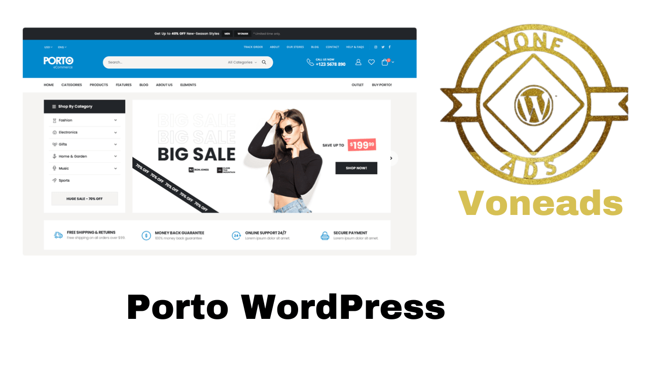 Porto WordPress Theme Free