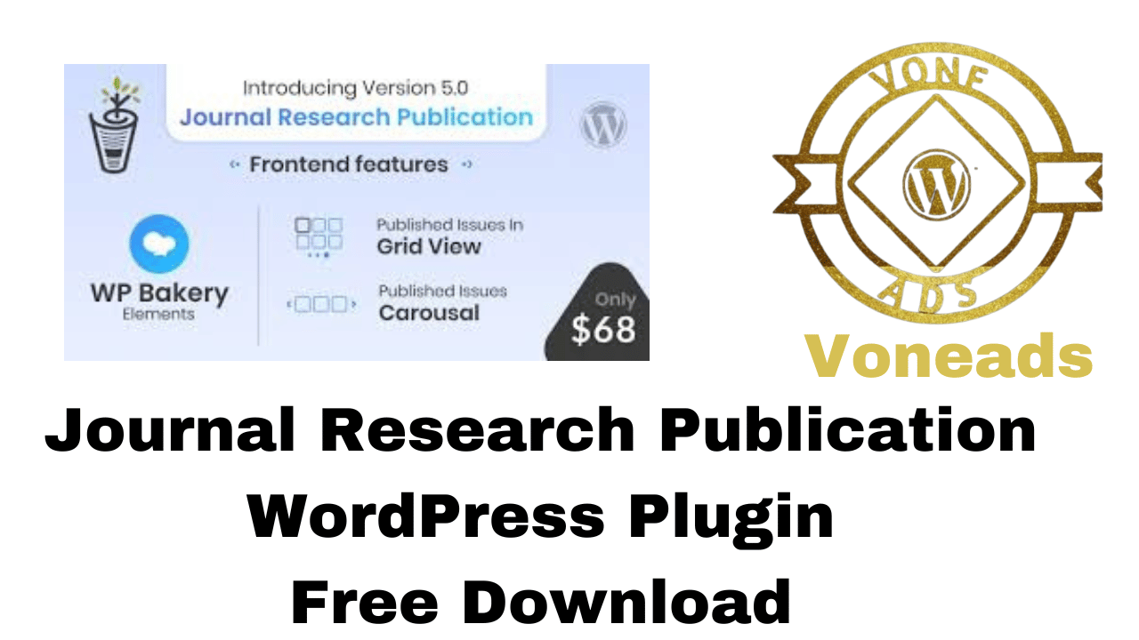 Journal Research Publication WordPress Plugin