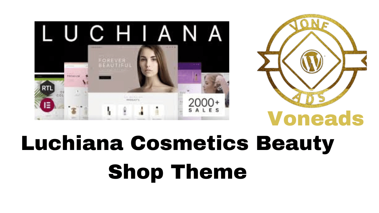 Luchiana Cosmetics Beauty Shop Theme