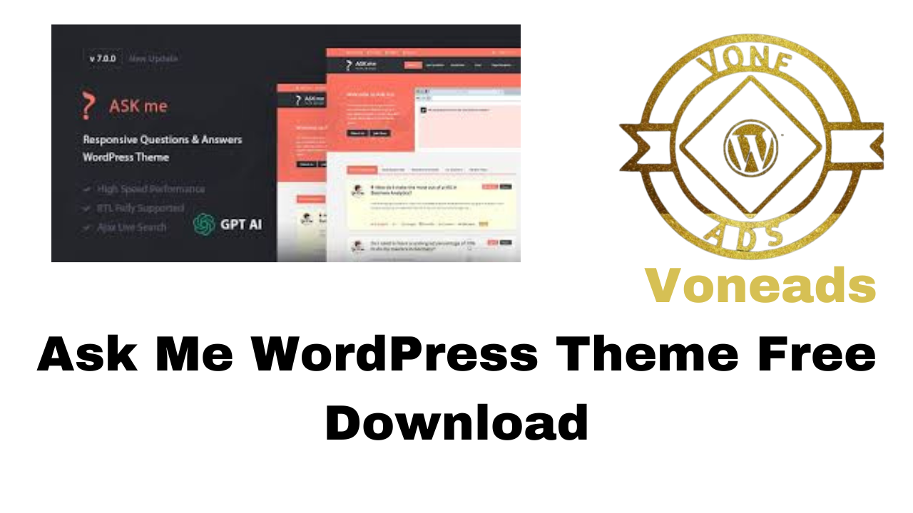 Ask Me WordPress Theme