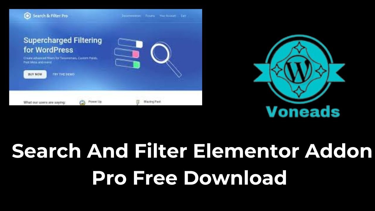 Search And Filter Elementor Addon Pro Free Download