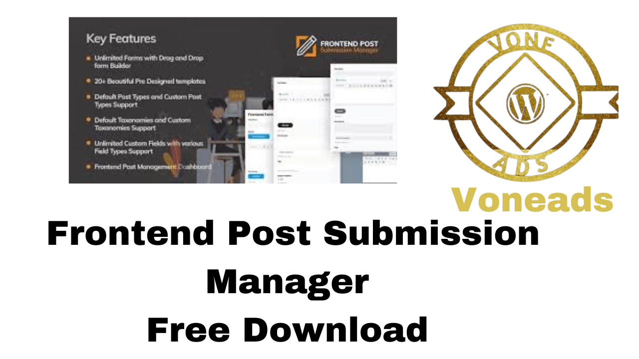 Frontend Post Submission Manager