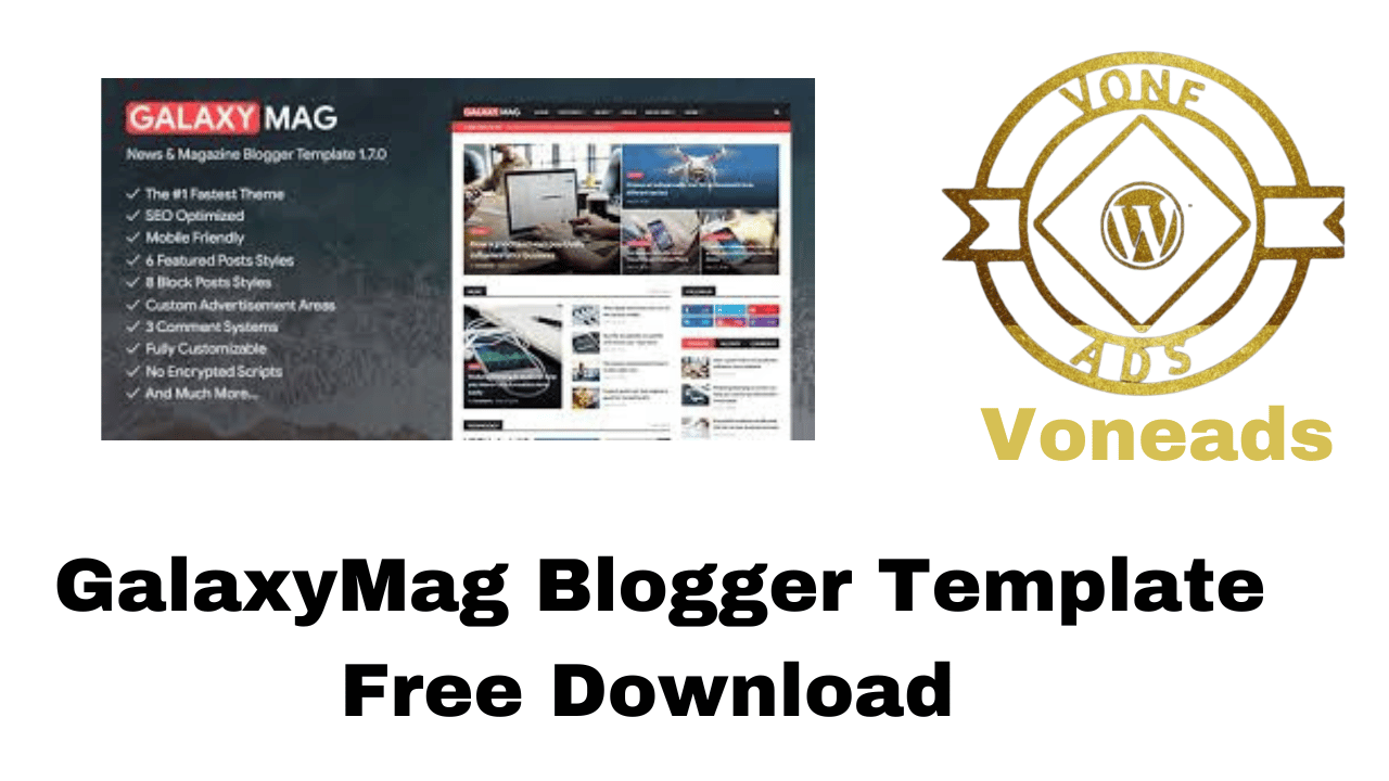 GalaxyMag Blogger Template