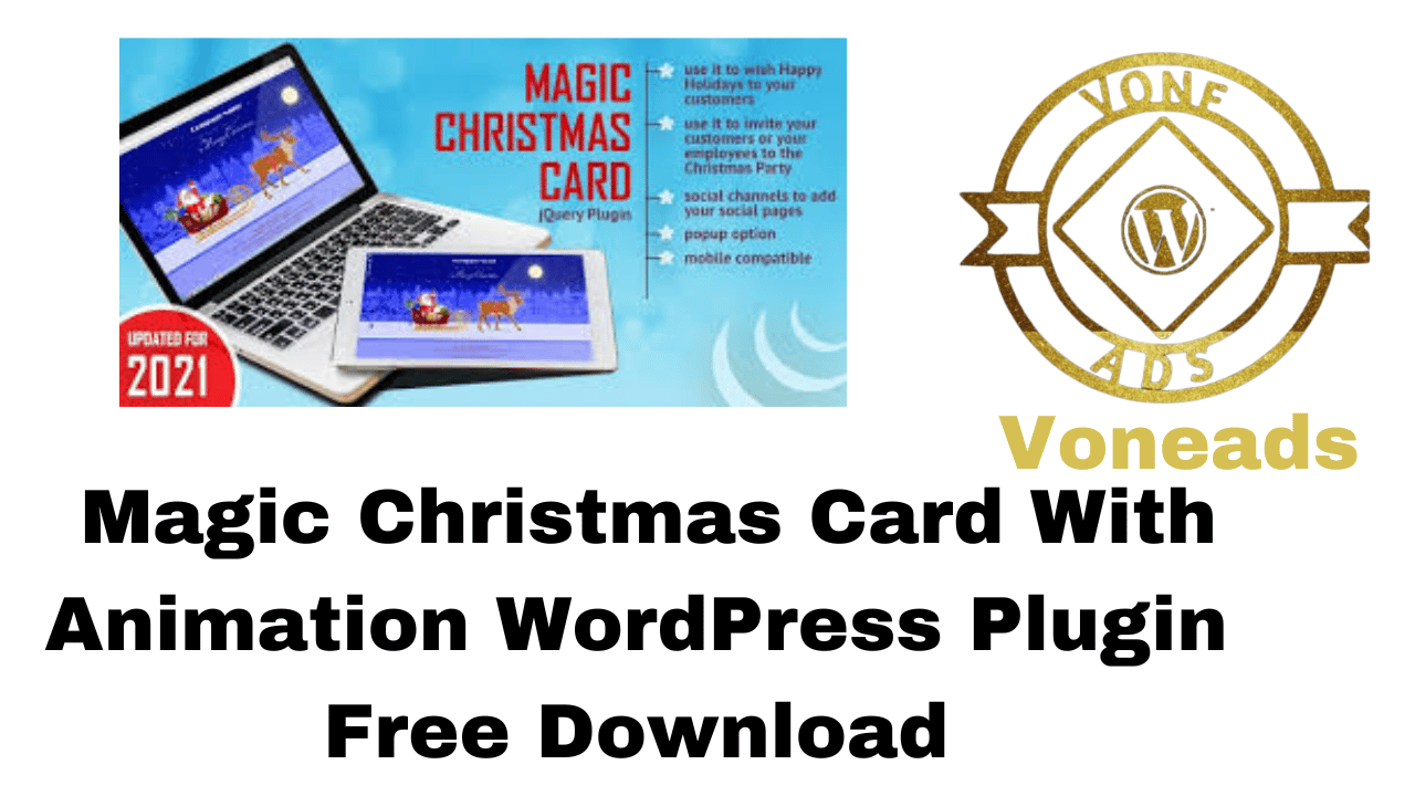 Magic Christmas Card With Animation WordPress Plugin