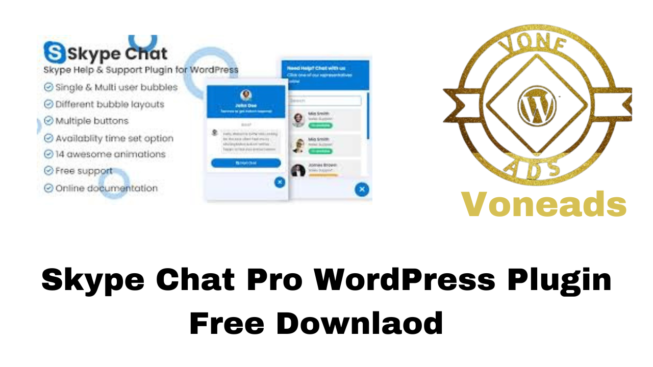 Skype Chat Pro WordPress Plugin