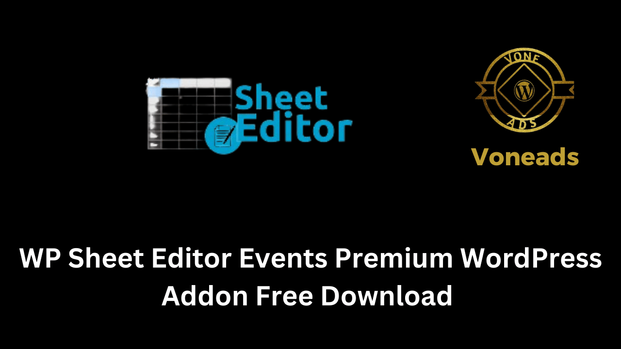 WP Sheet Editor Events Premium WordPress Addon