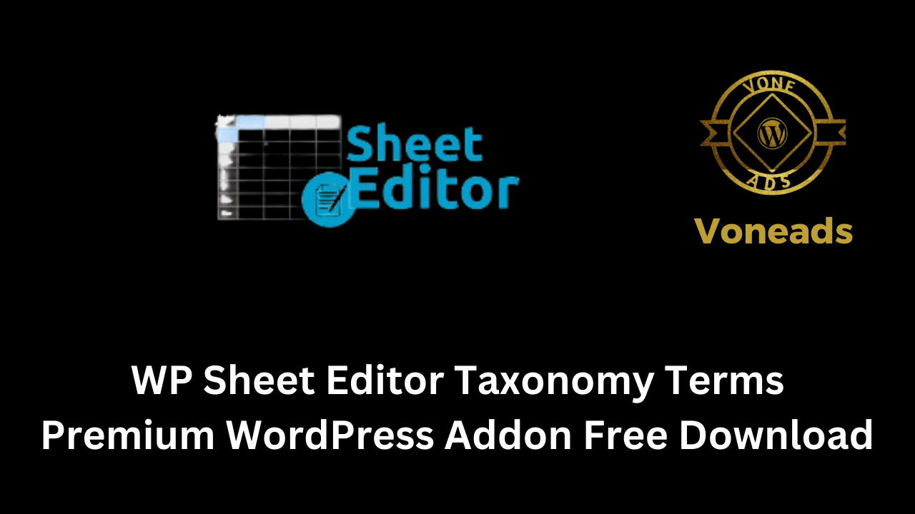 WP Sheet Editor Taxonomy Terms Premium WordPress Addon