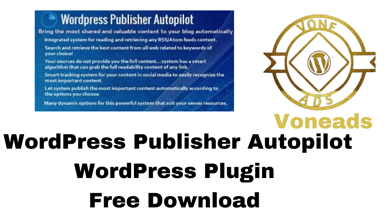 WordPress Publisher Autopilot WordPress Plugin