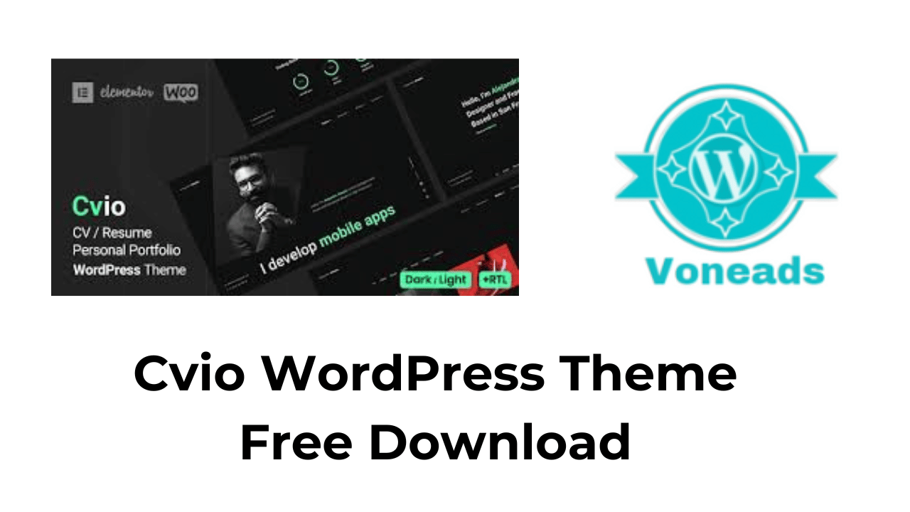 Cvio WordPress Theme Free Download