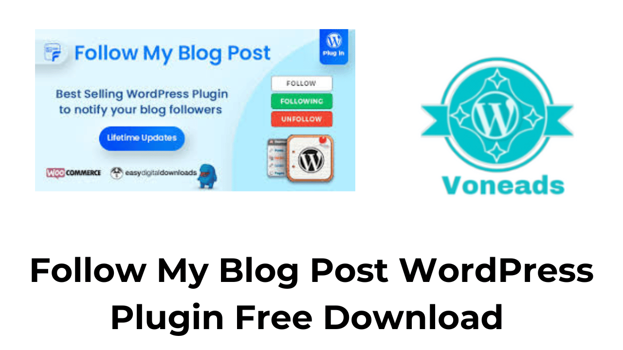 Follow My Blog Post WordPress Plugin Free Download