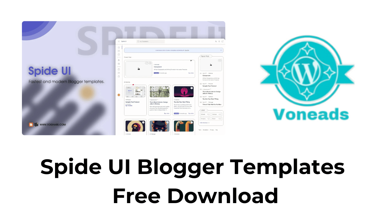 Spide UI Blogger Templates Free Download