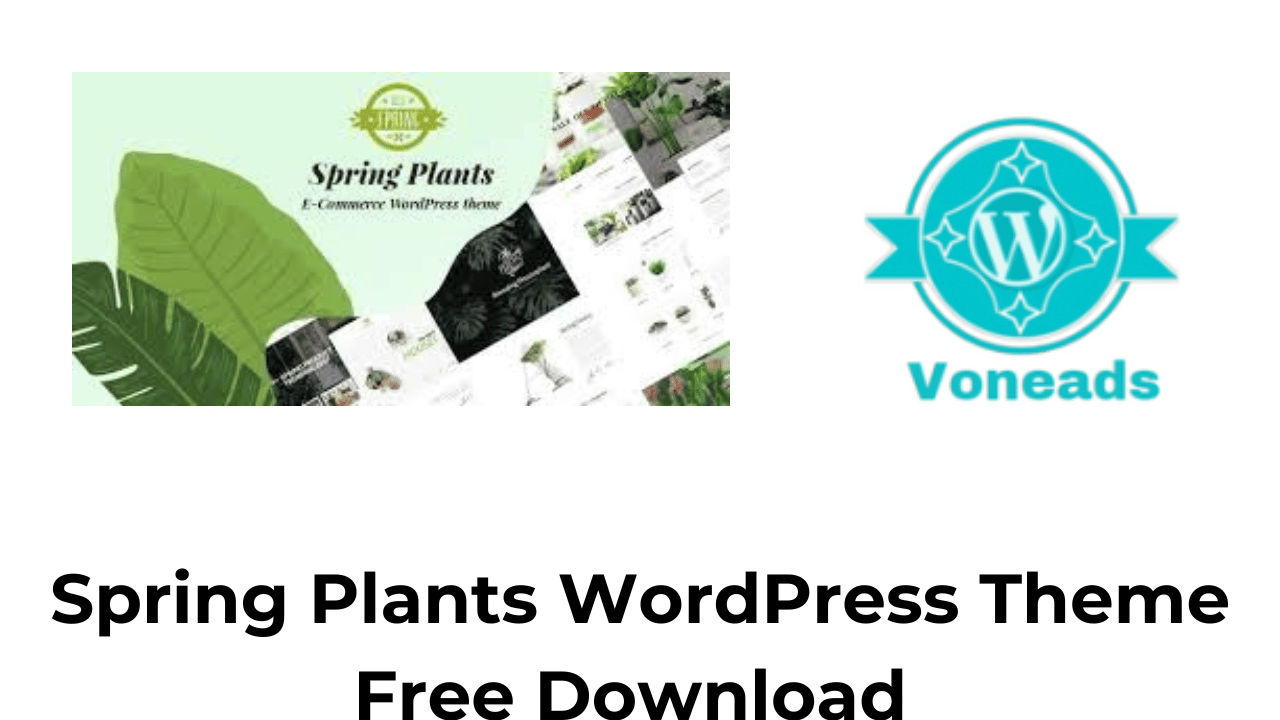 Spring Plants WordPress Theme Free Download