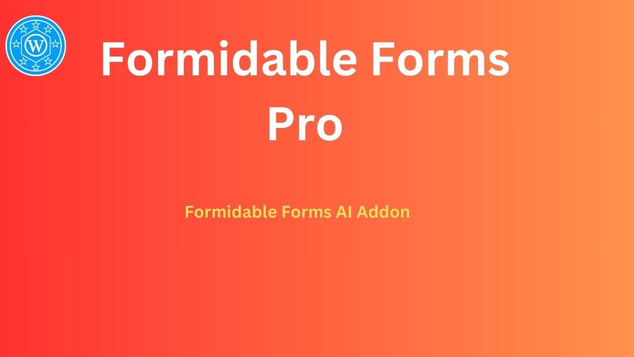 Formidable Forms AI Addon