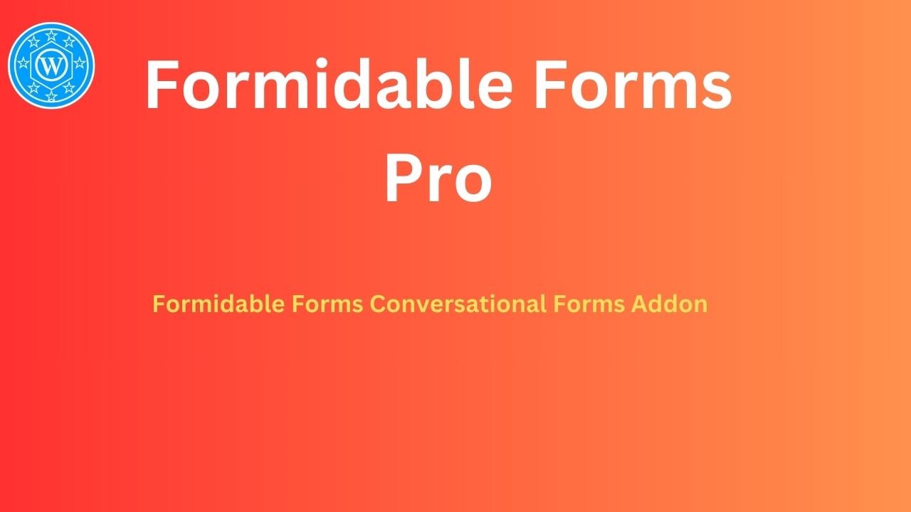 Formidable Forms Conversational Forms Addon