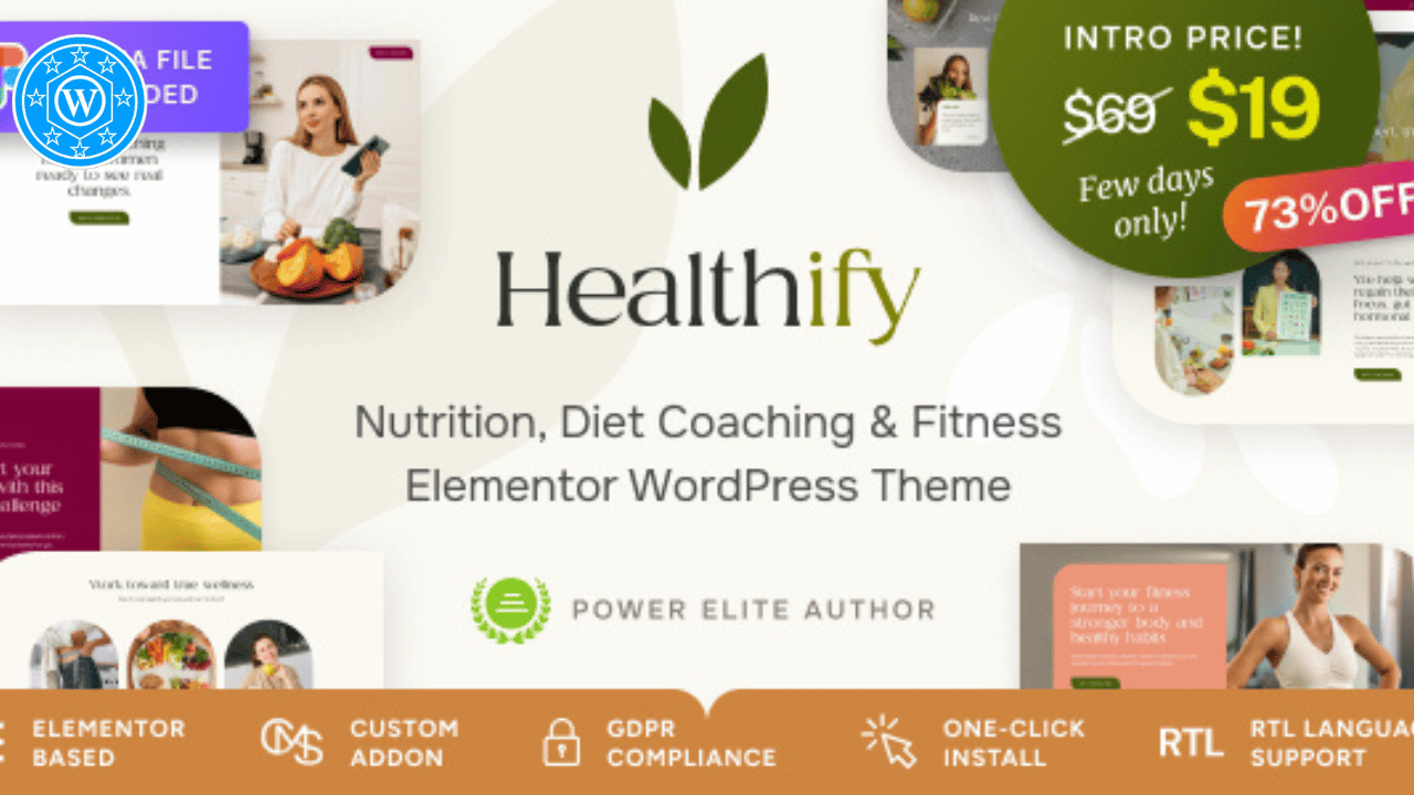 Healthify – Weight Loss Recipes, Fitness & Health Coaching WordPress Theme