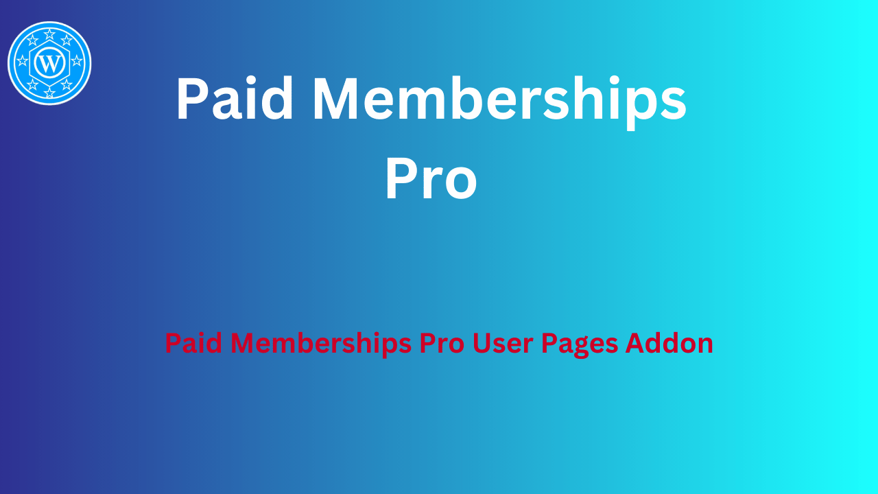 Paid Memberships Pro User Pages Addon