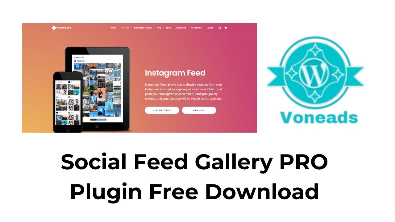 Free Download Social Feed Gallery PRO