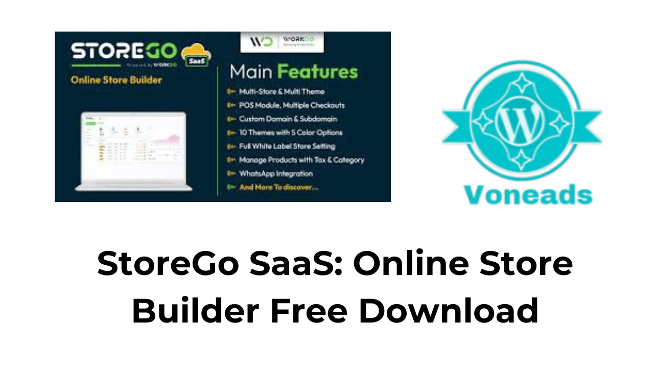 StoreGo SaaS: Online Store Builder Free Download