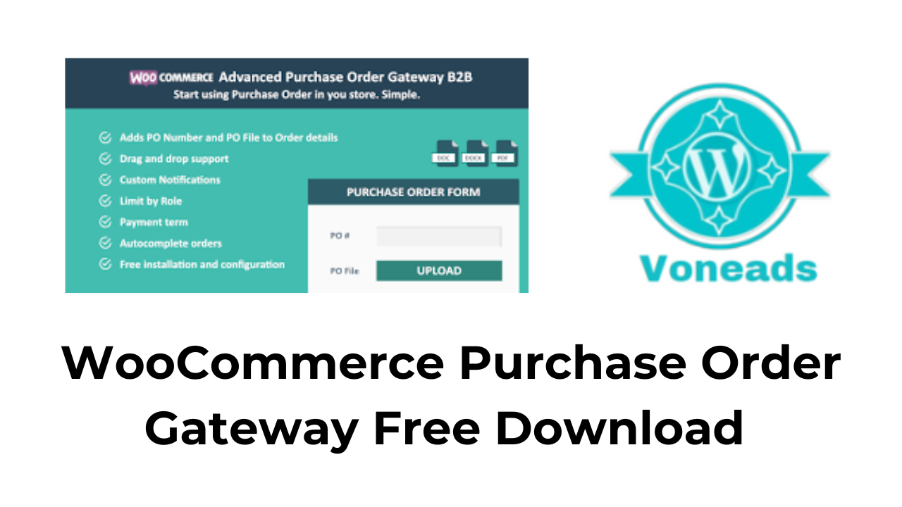 WooCommerce Purchase Order Gateway Free Download