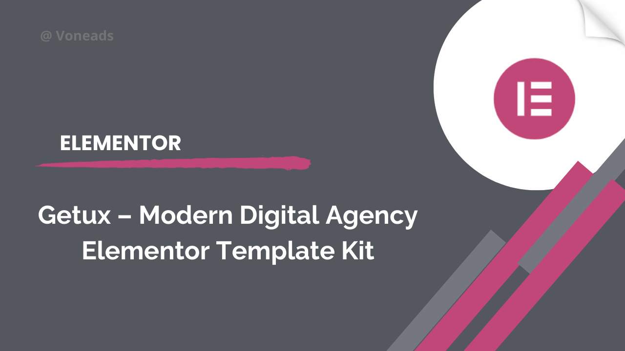 Getux – Modern Digital Agency Elementor Template Kit